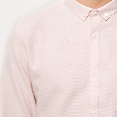 Light pink waffle shirt